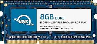 OWC 16GB (2x8GB) PC3-12800 DDR3L 1600MHz SO-DIMM 204 دبوس CL11 مجموعة ترقية الذاكرة متوافقة مع اي ماك وماك ميني وماك بوك برو، من او دبليو سي