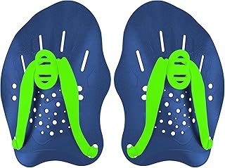 HacoFlash Swim Paddles Hand, Swim Paddles for Lap Swimming - Swim Hand Paddles with Adjustable Straps, Swimming Equipment for Women Men Children (1 Pair)