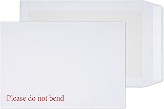تغليف Blake Purely C4 (A4) 324 × 229 مم مظاريف جيب خلفية للتقشير والإغلاق (3266) أبيض - عبوة من 125