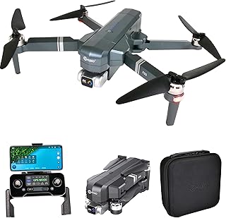 Contixo F35 GPS الطائرة بدون طيار مع استقرار 4K UHD كاميرا 2-المحور الذاتي انحراف 5G واي فاي FPV RC كوادكوبتر فرش الطائرة بدون طيار للكبار، مكافأة 64GB بطاقة SD حقيبة الحمل