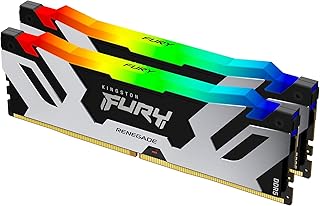 كينغستون مجموعة ذاكرة العاب الكمبيوتر المكتبي فيوري رينيجيد DDR5 RGB XMP 32GB 6800MT/s DDR5 CL36 DIMM مكونة من قطعتين - KF568C36RSAK2-32