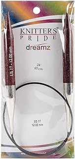 Knitter's Pride 17/12mm Dreamz إبر دائرية ثابتة، 24 بوصة