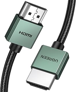 كيبل HDMI 2.1 عالي السرعة 48 جيجابايت في الثانية 1 متر (3.3 قدم)، يدعم 8K@60HZ/4K@240Hz/4K@140Hz/4K@120Hz، UHD 3D eARC HDR+Dolby، متوافق مع ماك بوك برو/PS5/سويتش، Xbox، روكو، بلو راي