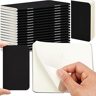 Outus 15 Pack Pocket Notepad Mini Pocket Notebook 2.5 x 4 Inch Small Note Pad Black Softcover Small Journal for Men Women Kids Students Traveler Author, 32 Sheets Blank Inner Pages