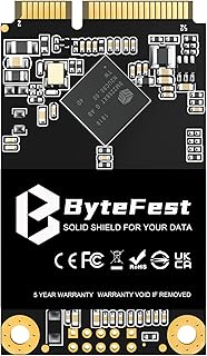 ByteFest SSD 1TB mSATA Mini SATA III 6Gb/s Internal Solid State Drive(30x50mm), 3D NAND, Laptop and Desktop Storage Upgrade