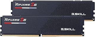 G.سكيل ذاكرة كمبيوتر مكتبي من سلسلة S5 (انتل XMP 3.0) DDR5 RAM 32GB (2x16GB) 6000MT s CL30 40 40 96 1.35 فولت UDIMM اسود غير لامع (F5 6000J3040F16GA2 RS5K)، من جي سكيل، ريبجاوس اس 5