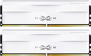 وحدة ذاكرة DDR5 32GB (2x16GB) زينيث 6000MHz (PC5-48000) 288-pin CL30 1.35 فولت UDIMM وحدة ذاكرة RAM SP032GXLWU60AFDG ابيض من سيليكون باور