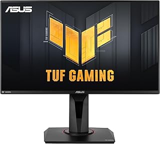 اسس شاشة العاب تي يو اف VG259QR 24.5 انش FHD 1080P 165Hz (تدعم 144Hz)، 1 مللي ثانية، ضبابية حركة منخفضة للغاية، متوافقة مع جي سينك، عناية بالعين، منفذ عرض HDMI، تعزيز الظل، ارتفاع قابل للتعديل، أسود