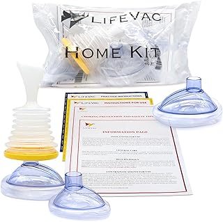 مجموعة أدوات الإسعافات الأولية من LifeVac - جهاز الإنقاذ من الاختناق للكبار والأطفال ، جهاز الإنقاذ من الاختناق المحمول ، جهاز الإسعافات الأولية للاختناق