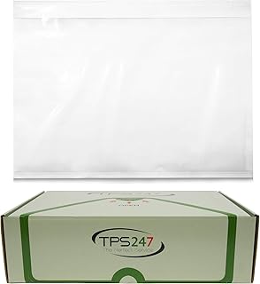 TPS247 Delivery Note Pockets (Pack of 25) – Document Pockets DIN C5 for A5 Transparent Self-Adhesive