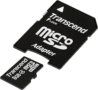 ترانسيند بطاقة ذاكرة فلاش microSDHC سعة 8 جيجابايت TS8GUSDHC4