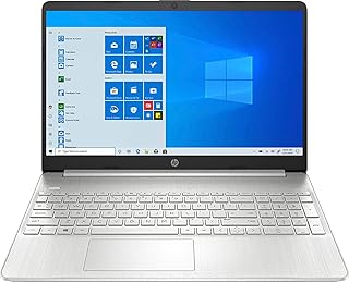 HP لابتوب 2020 بشاشة لمس 15.6 انش ومعالج انتل رباعي النواة i5 1035G1 الجيل العاشر حتى 3.6GHz وذاكرة RAM DDR4 12GB وSSD PCIe 256GB وواي فاي 802.11ac وبلوتوث 4.2 وUSB 3.1 نوع C/HDMI/فضي/ويندوز 10 هوم