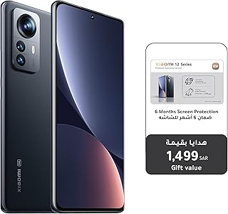 جوال شاومي 12 ثنائي شريحة الاتصال 8GB RAM وسعة 256GB شبكة 5G رمادي + بريميوم كارد