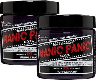 كريم تلوين للشعر بألوان شبه ثابتة لمحبي الجمال من أمازون بيوتي Pack of 2 Purple Haze، من مانيك بانيك