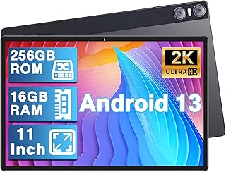 يستيل تابلت اندرويد 13 11 انش 16GB RAM 256GB ROM 1TB TF FHD 2K مع 4 مكبرات صوت واي فاي 5G ثماني النواة 2.0GHz بلوتوث 5.0 8600mAh 5MP 13MP 2MP نظام تحديد المواقع يعمل