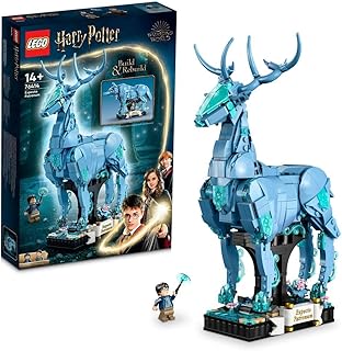 مجموعة لعبة بناء إكسبكتو باترونم 76414 من LEGO Harry Potter‎؛ فكرة هدية للهواة الذين تبلغ أعمارهم 14 سنة أو أكثر؛ مجموعة البناء وإعادة البناء والعرض 2 في 1 لعشاق عالم السحر (754 قطعة)