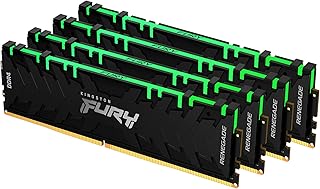 كينغستون مجموعة ذاكرة مكتب فيوري رينيجيد RGB 32GB (4 × 8GB) 3200 MHz DDR4 CL16 من 4 قطع KF432C16RBAK4/32