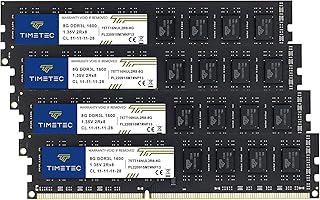 مجموعة ترقية ذاكرة RAM بسعة 32GB (4×8GB)من النوع DDR3L/ DDR3 وتردد 1600 MHz (DDR3L-1600)، موديل PC3L-12800 / PC3-12800، غير مدعومة بذاكرة مؤقتة ECC و1.35/1.5 فولت CL11 2Rx8 ثنائي فئة 240 دبوس UDIMM