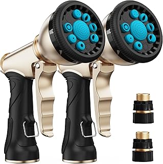 RAINPOINT Water Hose Nozzle, Watering Plants in Garden, Blue, 2pcs