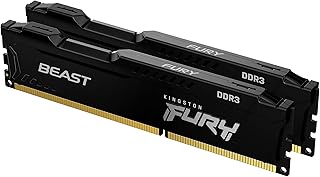 كينغستون ذاكرة كمبيوتر مكتبي فيوري DDR3 1866MHz 8GB ×2 كينغستون فيوري بيست CL10 KF318C10BBK2/16، سعة 16.0 GB