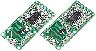 ديفمو جهاز استشعار حركة رادار دوبلر للميكروويف RCWL-0516 من قطعتين متوافق مع اردوينو راسبيري بي اي، كاشف القطط والجرذان البشرية