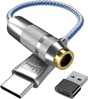 محول صوت USB C الى 3.5 ملم للحصول على موسيقى عالية الدقة بدون ضياع، محول سماعة راس CX31993 CX برو 32 بت 384KHz بشريحة محول رقمي تناظري لسماعات هاي فاي، محول جاك USB C الى مقبس سماعة راس نوع C