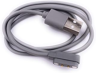 اكسيفي كيبل شحن USB مغناطيسي بديل لخلاط السموذي الشخصي الصغير وخلاط عصير الفاكهة والفاكهة والخضروات، 2 قدم (رمادي)، لمحول الشحن