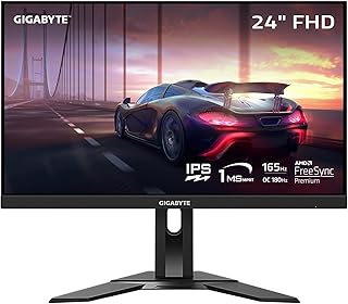 جيجابايت شاشة العاب G24F 2 24 انش 165Hz 180Hz OC 1080P 1920×1080 SS IPS وقت استجابة 1ms MPRT 95% DCI P3 125% sRGB 1 × منفذ عرض 1.2 جاهز HDR × HDMI 2.0 3× USB 3.2.3 LCD