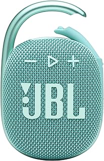 JBL كليب 4، ازرق مخضر - مكبر صوت بلوتوث 5.1 محمول - حتى 10 ساعات من التشغيل - مقاوم للماء والغبار - يتضمن مكبر صوت بخاصية الغاء الضوضاء والصدى