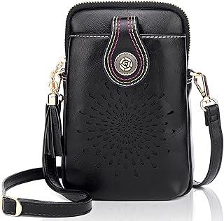 APHISON® Handytasche zum Umhängen | Handy Umhängetasche Klein | Crossbody bag veganem Leder für Handy unter 6,7 Zoll