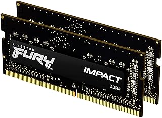 كينغستون ذاكرة لابتوب فيوري DDR4 2666MHz 8GB كينغستون فيري امباكت CL15 1.2 فولت SODIMM KF426S15IBK2/16، سعة 16.0 GB