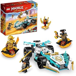 ليغو® NINJAGO®‎ سيارة سباق سبينجيتسو بقوة التنين الخاصة بزان 71791 مجموعة لعبة بناء (307 قطعة)، بلاستيك