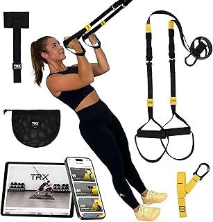 TRX GO Suspension Trainer System: Lightweight and Portable | Full Body Workout, All Levels and All Goals Includes a poster with first steps, 2 training instructions and anchors indoors and outdoors