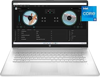 HP لابتوب 17.3 انش، انتل كور i5-1135G7 الجيل 11، بطاقة رسومات انتل ايرس اكس اي، ذاكرة رام 8 جيجا، 512 جيجا اس اس دي، ويندوز 11 هوم (17.3-cn0026nr، فضي طبيعي)