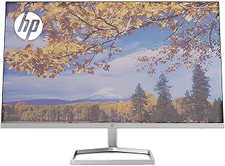 HP شاشة M27f فائقة النحافة 27 انش، FHD 1080p، معدل تحديث 75 هرتز، 2 × HDMI، 1 VGA، فلتر ضوء ازرق، مضادة للوهج، خاصية امالة خالية من الوميض، زاوية عرض عريضة للغاية 178 درجة، فضي واسود، اتش بي، اي بي اس