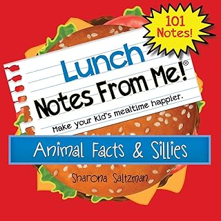 ملاحظات صندوق الغداء للاطفال - كتاب Lunch نوتس فروم مي Animal Facts & Sillies - 101 ورقة ملاحظات صندوق غداء قابلة للتمزق للاولاد والبنات تجعل الغداء ممتعًا وتعليميًا - أنشطة الأطفال بالملل - ملاحظات