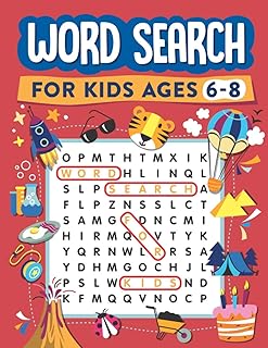 Word Search for Kids Ages 6-8: 100 Search Puzzles من انديبيندانتلي بابليشد