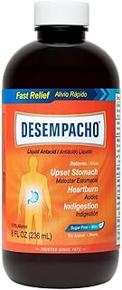 Desempacho Antacid Liquid مع بيكربونات الصوديوم من دي لا كروز / بدون الوان صناعية / بدون مواد حافظة 8 اونصة سائلة