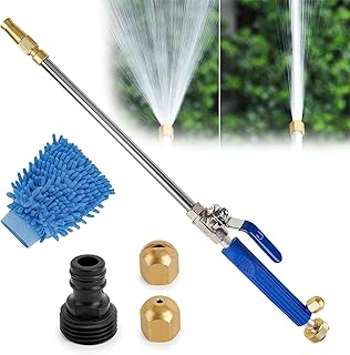 ThrivingAura High Pressure Water Nozzle Sprayer Water Lance，Universal Garden Hose Pressure Washer Attachment，High Pressure Power Washer，for Garden Hose Car Washing