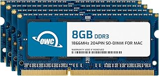 OWC 32GB (4 × 8 GB) 1867 MHZ DDR3 SO-DIMM PC3-14900 204 دبوس CL11 ترقية الذاكرة، (OWC1867DDR3S32S)