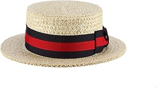 Scala Men's Dress Straw 1 Piece 10/11Mm Laichow Braid Boater Hat