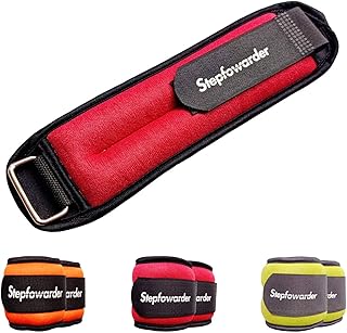 Stepfowarder Ankle/Wrist Weights a Pair Available in 0.3kg, 0.5kg, 1.0kg, Comfort and Security Perfect for Kids Women & Men, Walking, Dance, Aerobics, Cardio Exercises