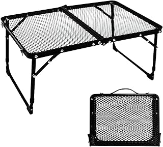 طاولة تخييم شبكية من تاياستون، أسود، معدن