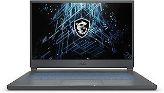 MSI لابتوب العاب ستيلث 15 ام: شاشة 15.6 انش 144Hz FHD 1080p، انتل كور i7-11375H، نفيديا جيفورس RTX 3060، 16GB، 512GB SSD، ثاندربولت 4، واي فاي 6، ويندوز 10، رمادي (A11UEK-009)، ستيلث 15M A11UEK-009