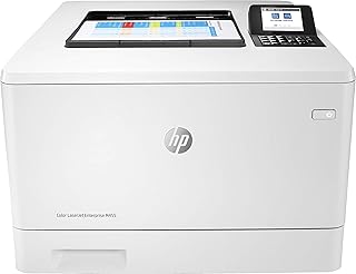 HP طابعة ليزر ملونة انتربرايز M455dn من جت شبكة LAN دوبلكس صينية ورق 300 ورقة ابيض اتش بي