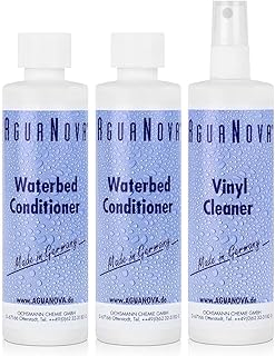 Agua Nova 2 Large Bottles Waterbed Conditioner and One Bottle of Cleaner