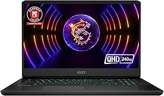 MSI لابتوب فيكتور GP77: انتل كور i9-13900H، جيفورس RTX 4070، شاشة 17.3 انش QHD 240Hz 3ms، 32GB DDR5، 1TB NVMe SSD، USB 3.2 الجيل الثاني نوع C مع DP، مبرد غرفة البخار، ويندوز 11 برو: كوزمو جراي