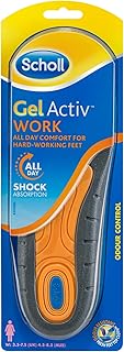 Scholl Men/Women's Gel Active Work Insoles, One Size