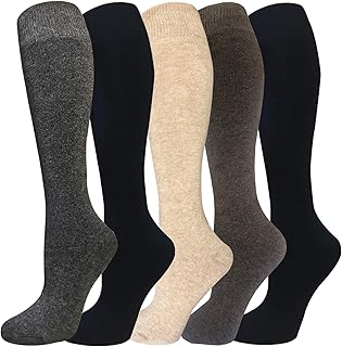 Warm Knee High Socks for Women-Thermal Cotton Socks for Hiking,Work,Winter,Gifts