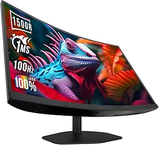 سكيبتر شاشة العاب منحنية 27 انش 1500R 100Hz HDMI X2 ديسبلاي بورت 1 مللي ثانية 100% sRGB، مكبر صوت مدمج اسود 2024 (C275W-FW100T)، LCD، 1920 x 1080